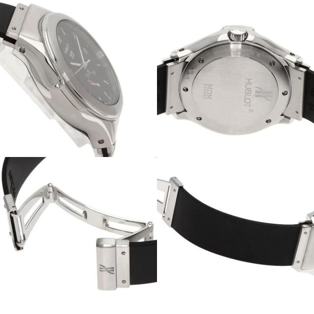 HUBLOT ウブロ MDMパワーリザーブ 腕時計 ステンレススチール/ラバー