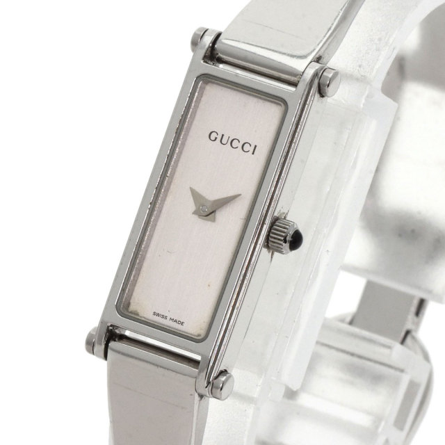 GUCCI グッチ 1500L スクエアフェイス バングル 腕時計