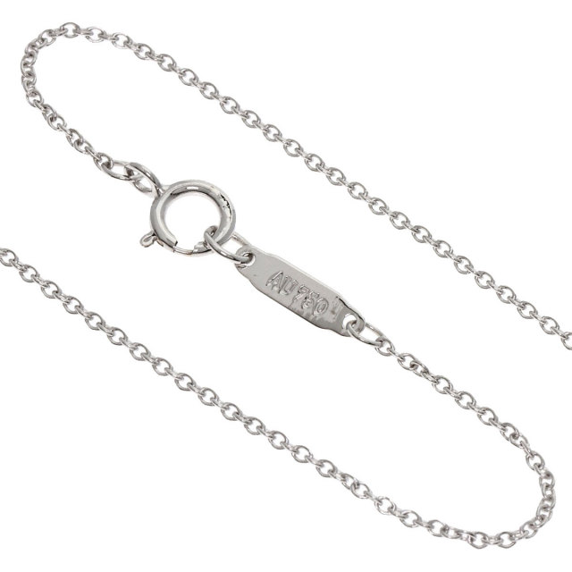 Tiffany & Co. メトロクロネックレスホワイトゴールドK18 TIFFANY&Co. ティファニー メトロクロス ネックレス K18ホワイト