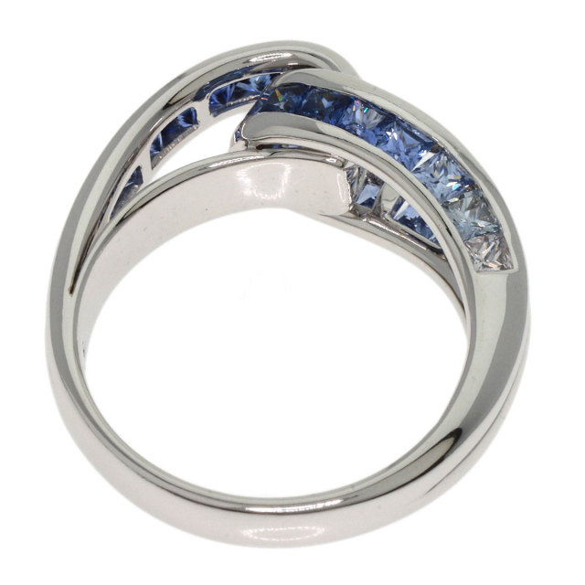 Jeunet ジュネ サファイア リング・指輪 K18ホワイトゴールド