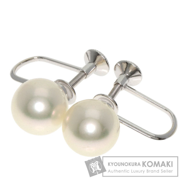 ミキモト MIKIMOTO パールピアス K18ホワイトゴールド K18WG