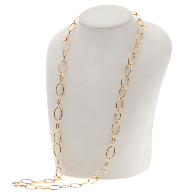 MIKIMOTO ミキモト デザイン チェーン ネックレス K18ピンク