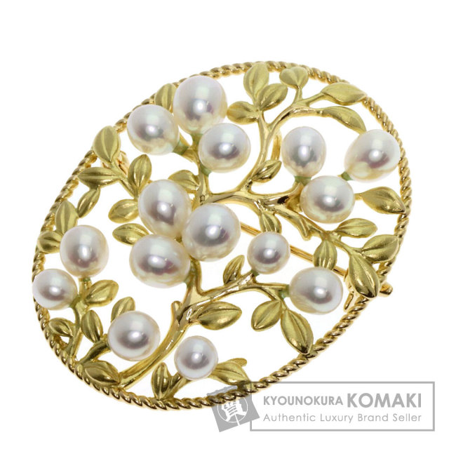 18K金の花デザイン ルビー宝石 ピンブローチ K18YG Gold ゴールド 18K金の花デザイン ルビー宝石 ピンブローチ K18YG Gold