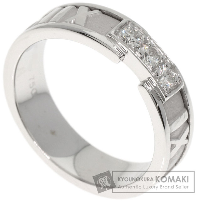 TIFFANY&Co. ティファニー アトラス 3P ダイヤモンド リング・指輪 K18