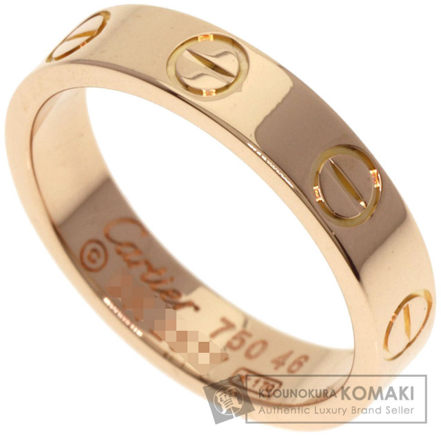 Cartier カルティエ ミニラブリング ピンクゴールド サイズ51 CARTIER カルティエ ミニ ラブリング #46 リング・指輪 K18