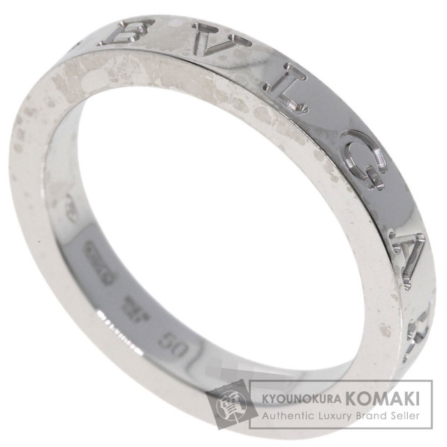 BVLGARI シルバー ロゴ入りリング BVLGARI ブルガリ ダブルロゴ #50 リング・指輪 プラチナPT950