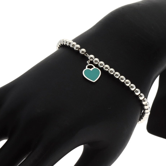 ▲希少Tiffany リターントゥエナメルブレスレット正規店クリーニング済 △希少Tiffany リターントゥエナメルブレスレット正規店