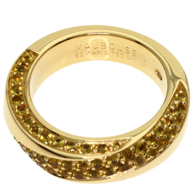 MAUBOUSSIN モーブッサン イエローサファイア #52 リング・指輪 K18