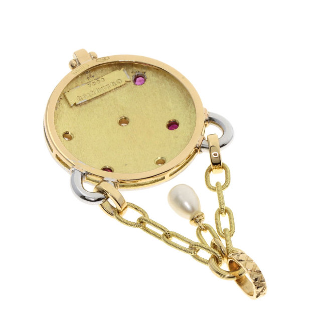 カッツァニーガ ペンダントトップ ルビー ダイヤモンド パール 真珠