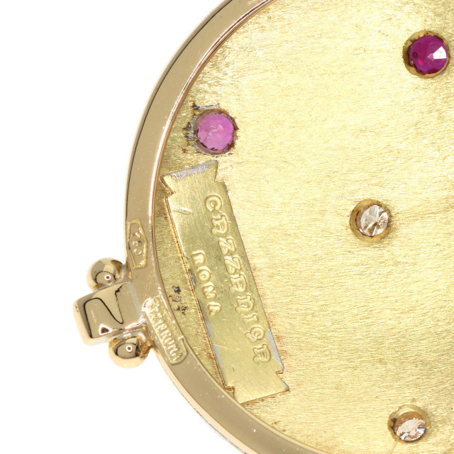 カッツァニーガ ペンダントトップ ルビー ダイヤモンド パール 真珠