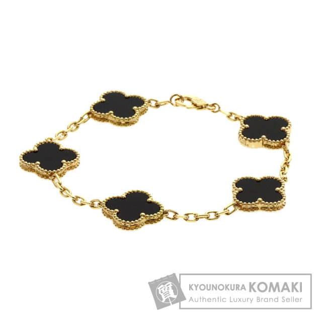 ヴァンクリーフ＆アーペル ブレスレット ヴィンテージ アルハンブラ オニキス 5モチーフ