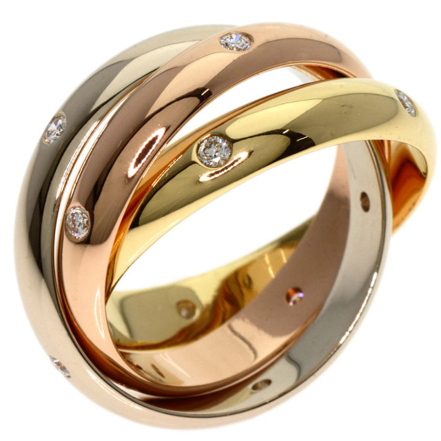 A123 カルティエ トリニティSM リング #51 11号 18Kゴールド A123 カルティエ トリニティSM リング #51 11号 18Kゴールド