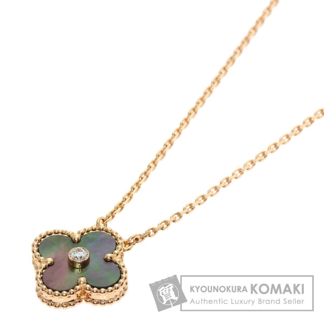 ヴァンクリーフ＆アーペル ネックレス ヴィンテージ アルハンブラ ダイヤモンド マザーオブパール