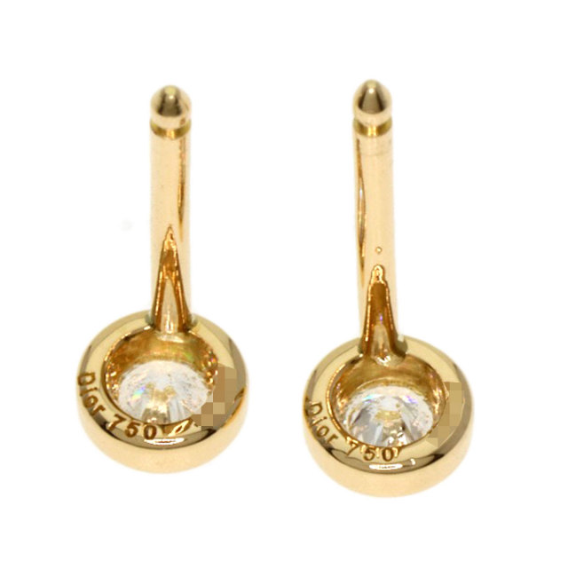 Dior ディオール ミミウィ ダイヤモンド ピアス K18イエロー
