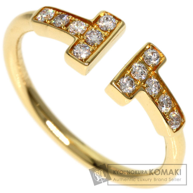 TIFFANY&Co. ティファニー Tワイヤー ダイヤモンド リング・指輪 K18  