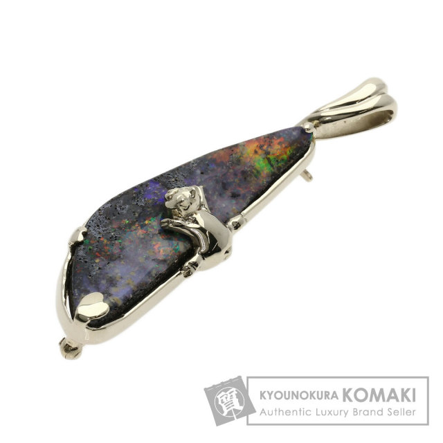 セレクトジュエリー ブローチ オパール ピッグモチーフ