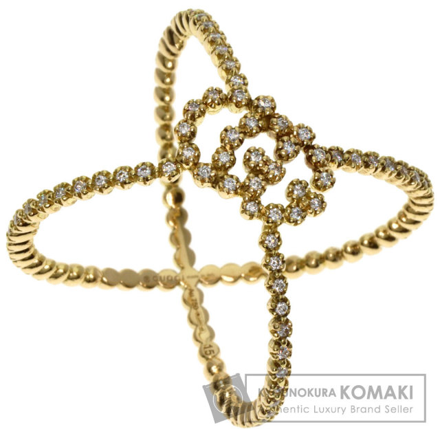 GUCCI★\"グッチフローラ\"ダイヤモンド付き18Kネックレス★税込 GUCCI (新品仕上げ済) グッチ フローラ ダイヤ ネックレス K18