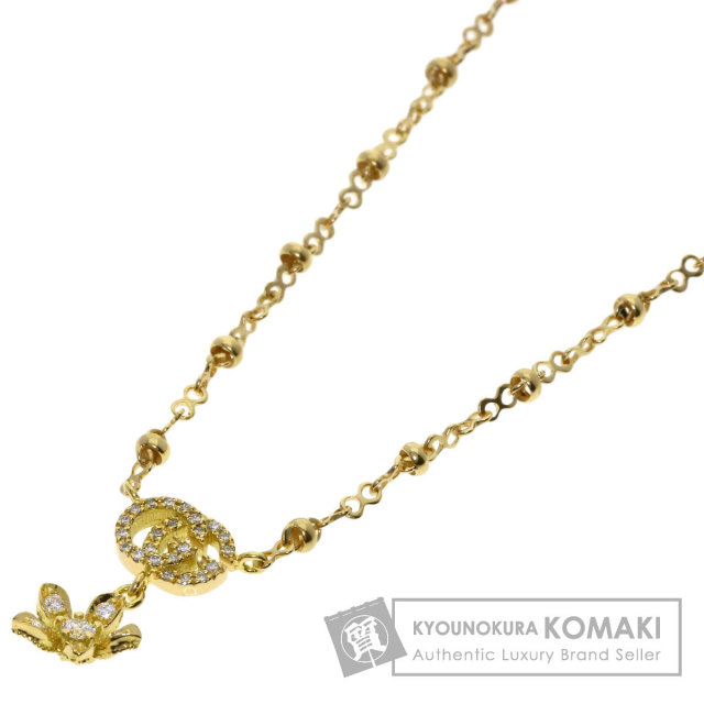 GUCCI 18Kゴールド アゲート ダイヤモンド ネックレス グッチ(Gucci) K18ホワイトゴールド(K18WG) ダイヤモンド メンズ