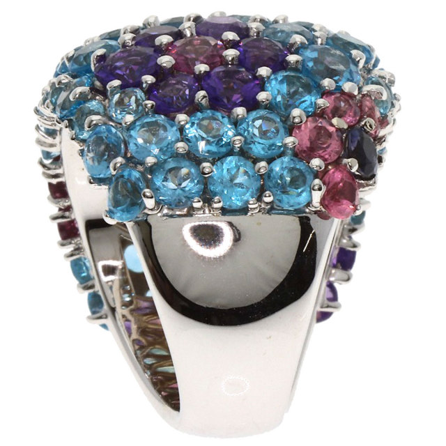 Ponte Vecchio ポンテヴェキオ フラワー マルチストーン リング・指輪