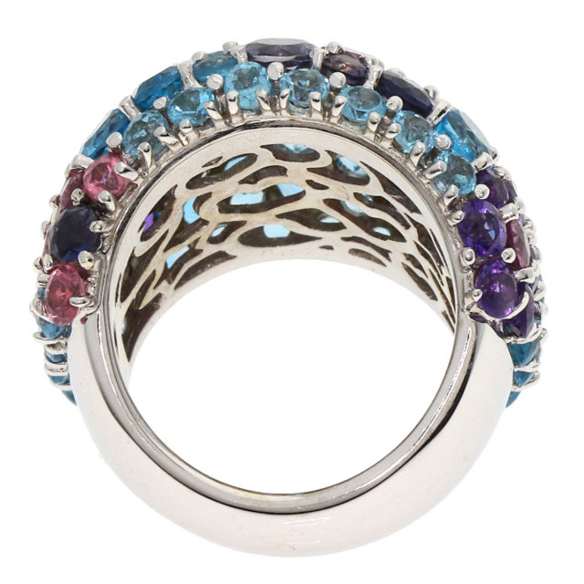 Ponte Vecchio ポンテヴェキオ フラワー マルチストーン リング・指輪