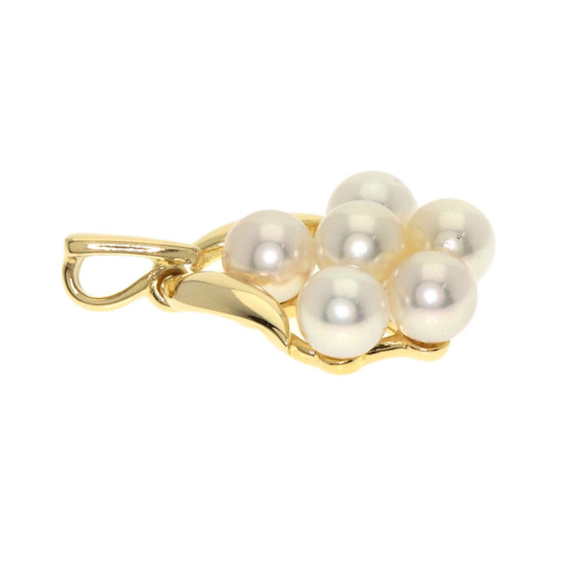 MIKIMOTO ミキモト パール 真珠 ペンダントトップ K18イエローゴールド
