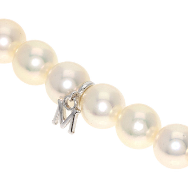 MIKIMOTO ミキモト アコヤパール 真珠 Mチャーム付き ピアス 2点