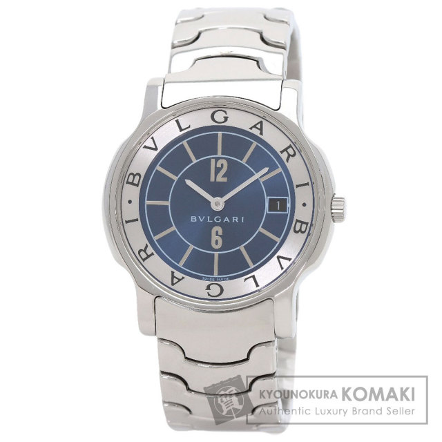 【コージー】ブルガリ腕時計ソロテンポST35S ブルガリ BVLGARI ソロテンポ ST35S ホワイト SS メンズ 腕時計