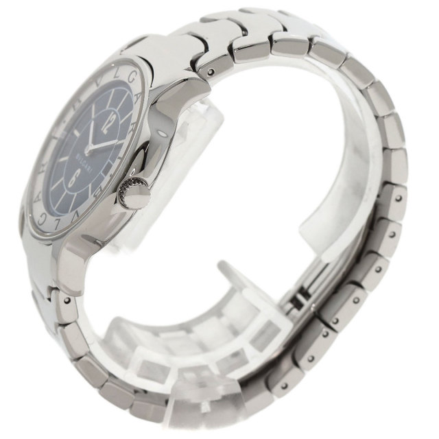BVLGARI ブルガリ ST35S ソロテンポ ブルー 腕時計 ステンレス