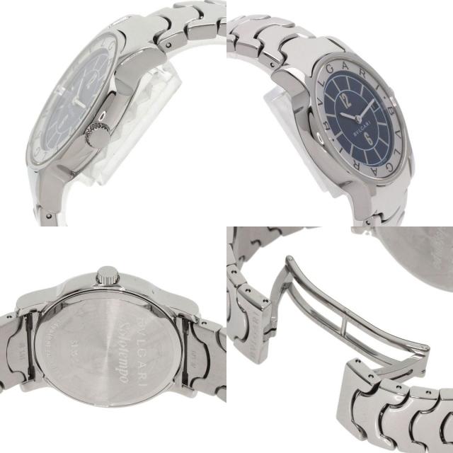 【コージー】ブルガリ腕時計ソロテンポST35S ブルガリ BVLGARI ソロテンポ ST35S ホワイト SS メンズ 腕時計