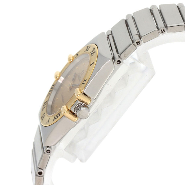 OMEGA オメガ コンステレーション フラットベゼル 腕時計 SS SSxK18YG  