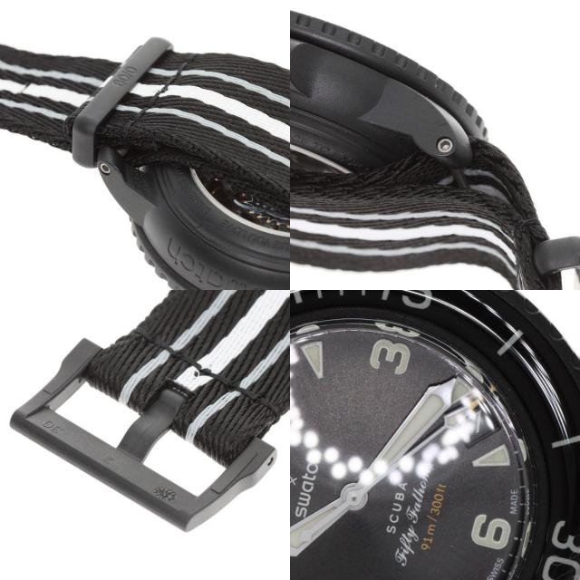 スウォッチ 腕時計 ブランパンコラボ フィフティファゾムス コレクション OCEAN OF STORMS