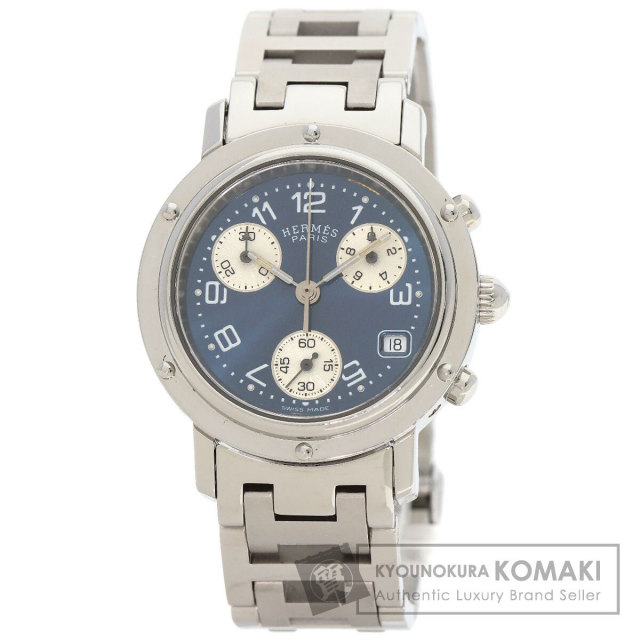 HERMES エルメス CL1.310 クリッパー クロノグラフ 腕時計