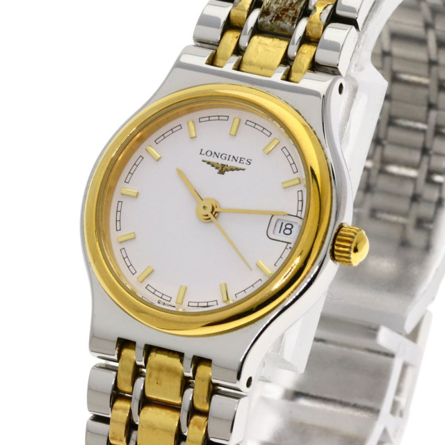 LONGINES ロンジン フラッグシップ 腕時計 ステンレススチール/SSxGP  