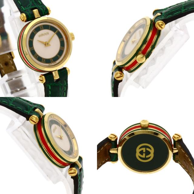 恭兵 ！GUCCI 2点セット　腕時計シェリーライン GUCCI - GUCCI オールドグッチ シェリーライン ブラック