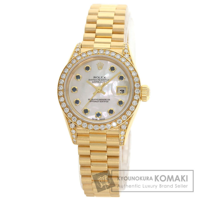 ロレックス 腕時計 デイトジャスト 10P サファイア