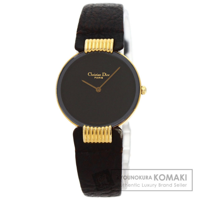 クリスチャンディオール 時計 Exc+5] CHRISTIAN DIOR 48.153 WATCH GOLD PLATED QUARTEZ