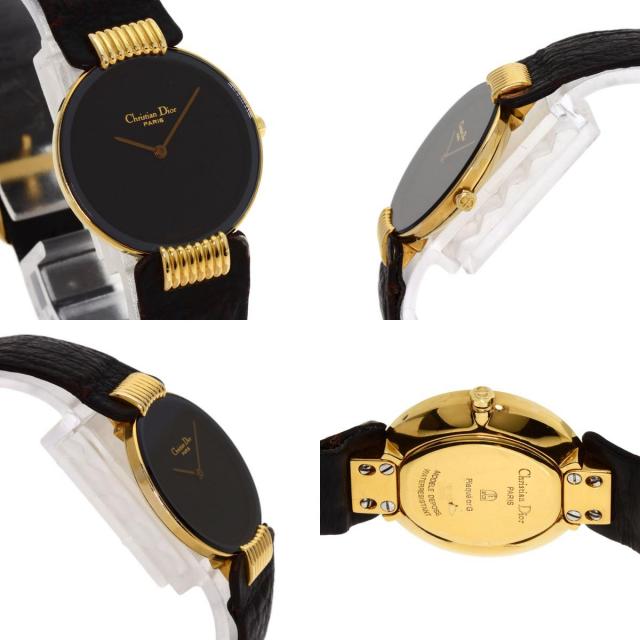 クリスチャンディオール 時計 Exc+5] CHRISTIAN DIOR 48.153 WATCH GOLD PLATED QUARTEZ