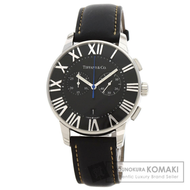 493 TIFFANY&Co ティファニー 時計 メンズ アトラス sv925 TIFFANY&Co. ティファニー アトラスドーム クロノグラフ 腕時計