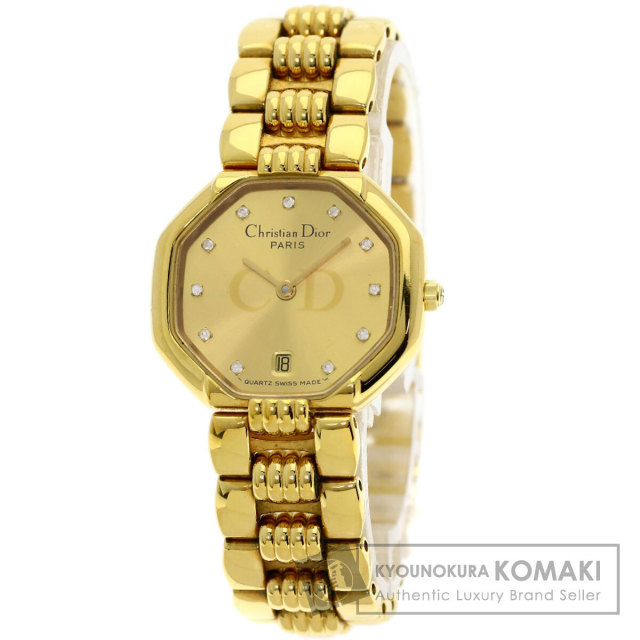 クリスチャンディオール D48.153 オクタゴン ゴールド レディース 時計 CHRISTIAN DIOR クリスチャンディオール 48.153 デポーズ