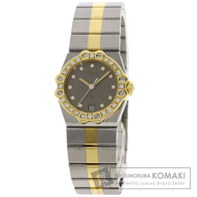 すーとん　chopard ショパール　時計＆リング　 ゴールド＆シルバー 楽天市場】ショパール 10/6364 クラシック ラージ ダイヤモンド