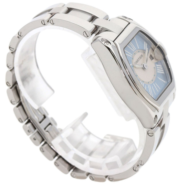 CARTIER カルティエ W62053V3 ロードスター ブルー 世界2500本限定 腕時計 SS SSxK18YG レディース [中古] CARTIER カルティエ W62053V3 ロードスター ブルー 世界2500本限定