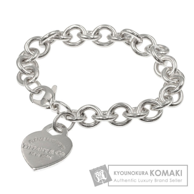極美品　希少　ティファニー　ブレスレット　ハート　タグ　キー　2連　シルバー TIFFANY&Co. ティファニー リターントゥ ティファニー ハートタグ