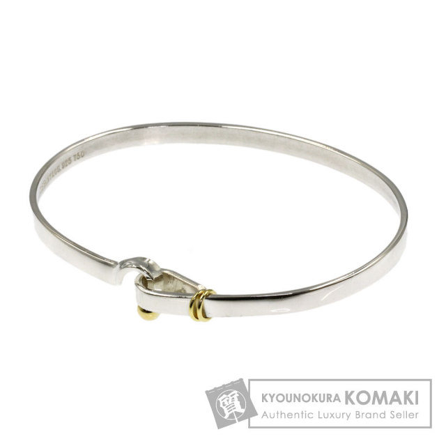 TIFFANY&Co. ティファニー フック＆アイ ブレスレット シルバー/K18YG