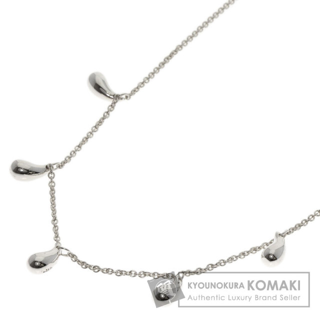 TIFFANY&Co. ティファニー 5P ティアドロップ ネックレス シルバー