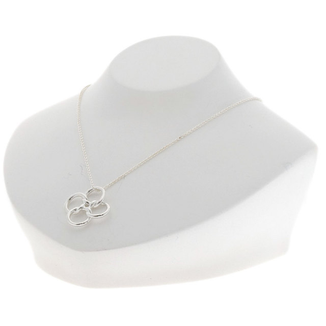 TIFFANY&Co. ティファニー クアドロ フォリオ ネックレス シルバー