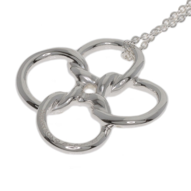 TIFFANY&Co. ティファニー クアドロ フォリオ ネックレス シルバー