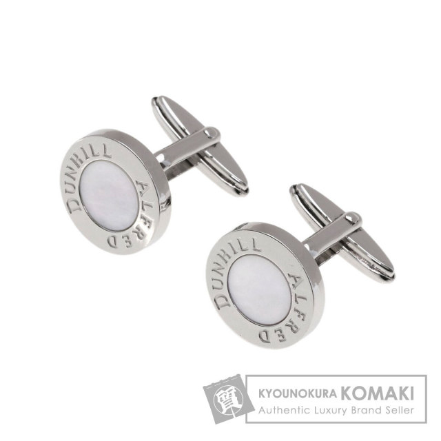 Dunhill ダンヒル ホワイトシェル カフス シルバー メンズ [中古