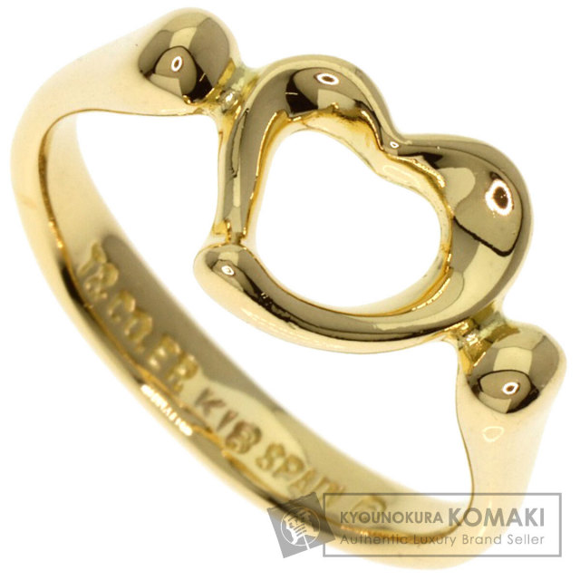 ★【K18】ティファニー　ハート　リング　8号★ TIFFANY&Co. ティファニー シルバー K18 コンビ ハート リング
