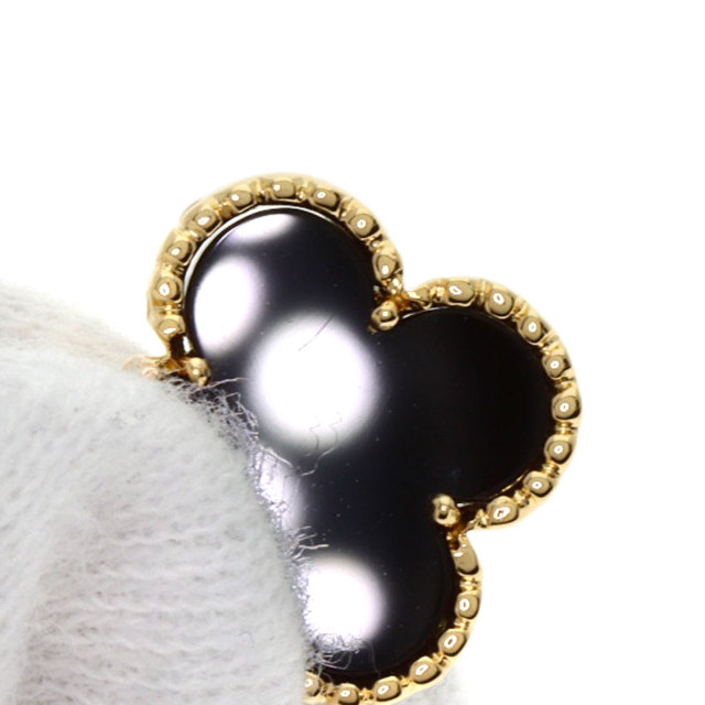 未使用品Van Cleef & Arpels オニキス　ヴィンテージアルハンブラ ヴァンクリーフ&アーペル ヴィンテージ アルハンブラ オニキス
