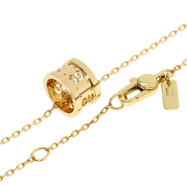 GUCCI グッチ アイコントワールペンダント　ネックレス　k18 GUCCI グッチ アイコン トワール ネックレス K18イエロー